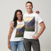 T-shirt col du Gotthard dans les Alpes (Unisexe)