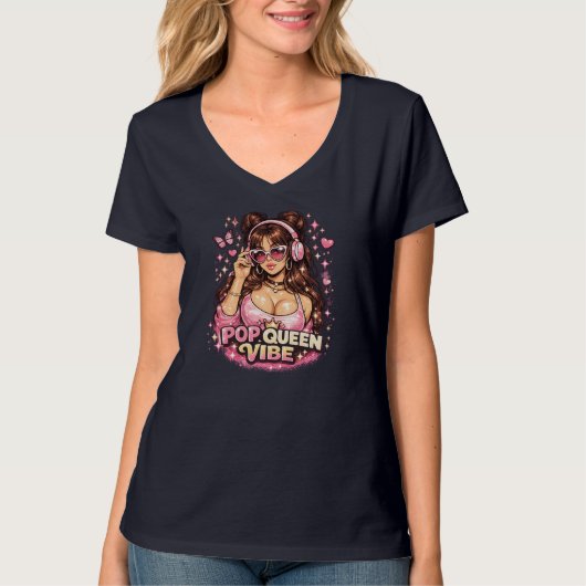 T-Shirt col en V (Devant)