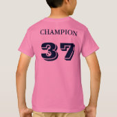 T-shirt col en V Augusta Retro pour enfants (Dos)