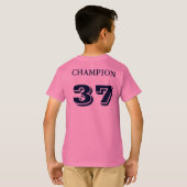 T-shirt col en V Augusta Retro pour enfants (Dos entier)