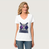 T-shirt col en V +Canvas décontracté pour femmes (Devant entier)