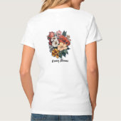 T-Shirt col en V de base pour femmes (Dos)