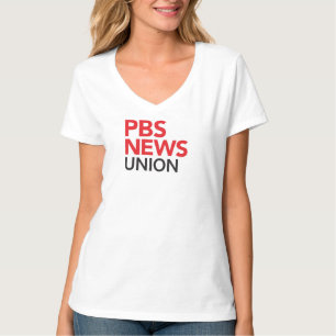 T-shirt Col ras PBS NewsHour Union, sans slogan