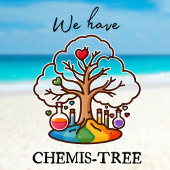 T-shirt col V CHEMIS-TREE rainbow arbre motif dos