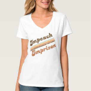 T-shirt col V imprenable pour femmes Impeach