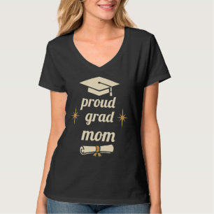 T-shirt col V pour maman fière de la promo