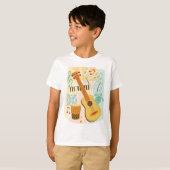 T-shirt Colage d'Ukulele (Devant entier)