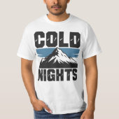 T-shirt Cold Nights Christmas Tee (Devant)