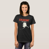 T-shirt Coldfoot Alaska USA State America Travel Alaskan (Devant entier)