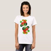 T-shirt coleção Flores do Brasil capuchinha, (Devant entier)
