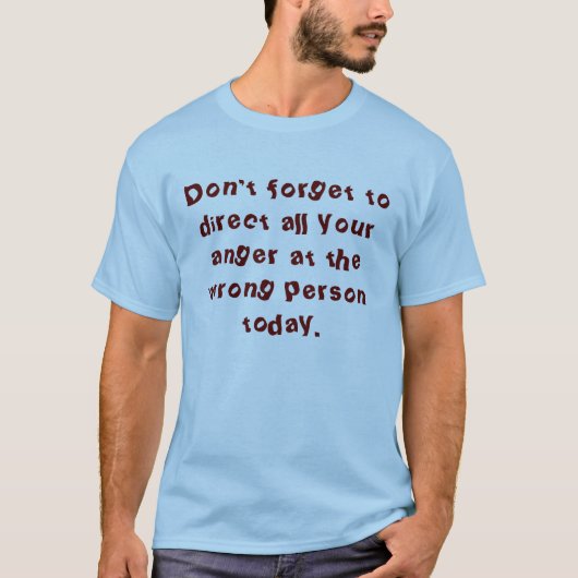 T-shirt colère (Devant)