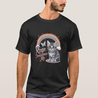 T-shirt Colère de chat me consume Edgy