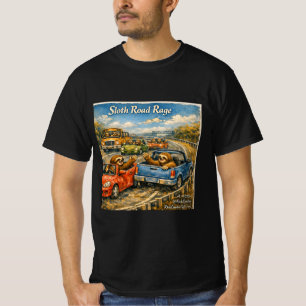 T-shirt Colère de paresseux sur la route – Aquarelle de vo