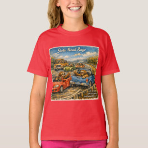 T-shirt Colère de paresseux sur la route – Aquarelle de vo