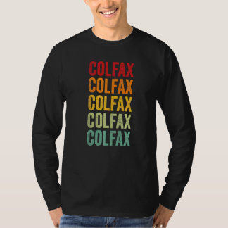 T-shirt Colfax County Nebraska Rainbow Text
