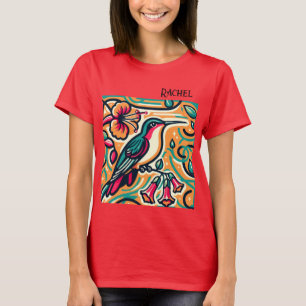 T-shirt Colibri Art Déco pour femmes