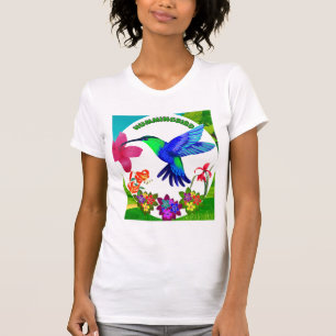 T-shirt Colibri au milieu de la beauté de la nature, Seren
