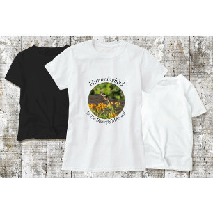 T-Shirt Colibri Herbe aux Papillons