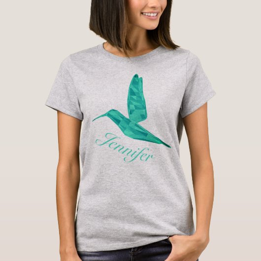 T-shirt Colibri Low Poly (Devant)