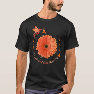 T-shirt Colibri Orange Tournesol Leucémie Cancer Aware