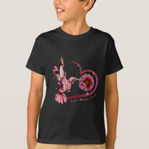 T-shirt Colibri Tournesol Cœur Ruban Bourgogne Cerveau