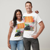 T-shirt Collage art, moderne coloré abstrait. (Unisexe)