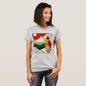 T-shirt Collage d'art vintage (Devant entier)