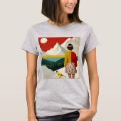 T-shirt Collage d'art vintage (Devant)
