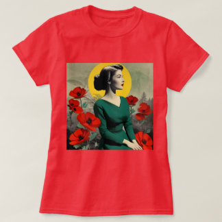 T-shirt Collage d'art vintage