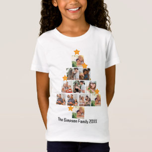 T-Shirt Collage de 11 photos de Noël familial amusant pers