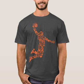 T-shirt Collage de basket-ball