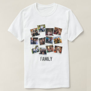 T-shirt Collage de cadre photo de famille unique