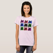 T-shirt collage de chat des 9 vies (Devant entier)