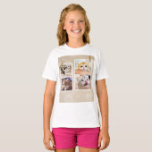 T-shirt Collage de chats curieux (Devant entier)