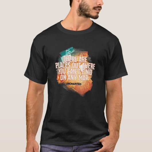 T-shirt Collage de citations d'Uncharted (Devant)