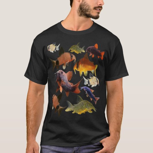 T-shirt Collage de Corydoras (Devant)