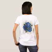 T-shirt Collage de fille - bleu minuit (Dos entier)