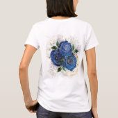 T-shirt Collage de fille - bleu minuit (Dos)