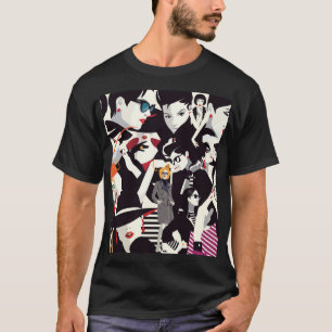 T-shirt Collage de filles à la mode : pop art