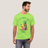 T-shirt Collage de fruits tropicaux (Devant entier)