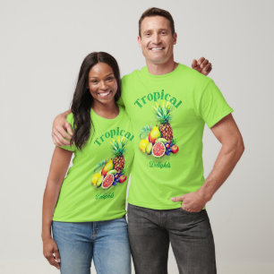 T-shirt Collage de fruits tropicaux