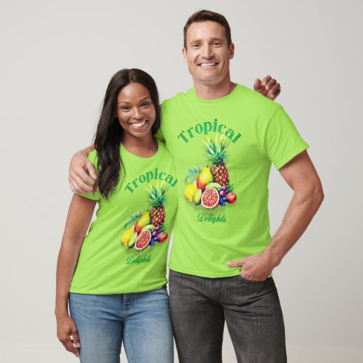 T-shirt Collage de fruits tropicaux (Unisexe)