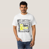 T-shirt Collage de guerrier de sarcome (Devant entier)