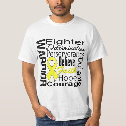 T-shirt Collage de guerrier de sarcome (Devant)