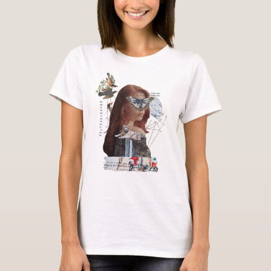 T-shirt Collage de la femme Gaia (Devant)