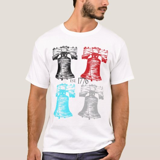 T-shirt Collage de Liberty Bell (Devant)