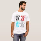 T-shirt Collage de Liberty Bell (Devant entier)