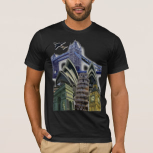 T-shirt Collage de monuments