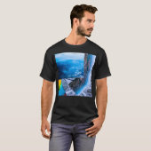 T-shirt Collage de Mountain City Long (Devant entier)