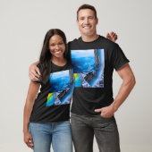 T-shirt Collage de Mountain City Long (Unisexe)